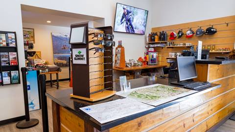 Retail counter at BBMR Visitors Station Center