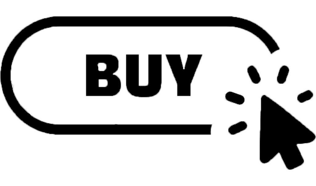 Buy online icon with arrow clicking