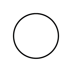 white circle