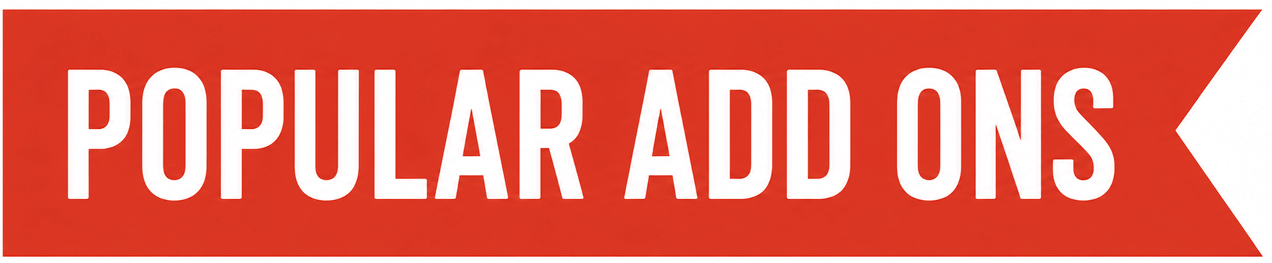Red popular add ons banner