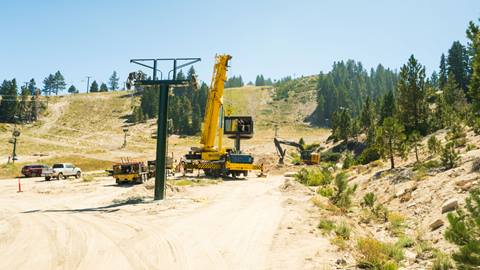 remodels to chair 2 at snow valley