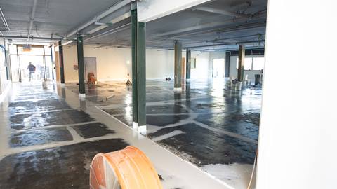 remodel inside of snow valley's rental shop