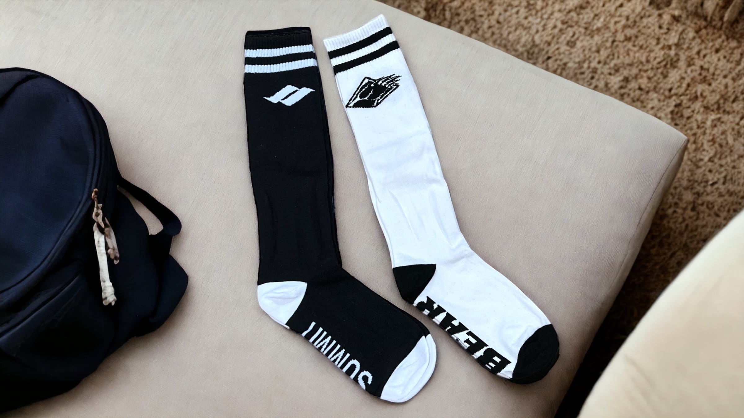 Snow Summit and Bear Mountain branded socks