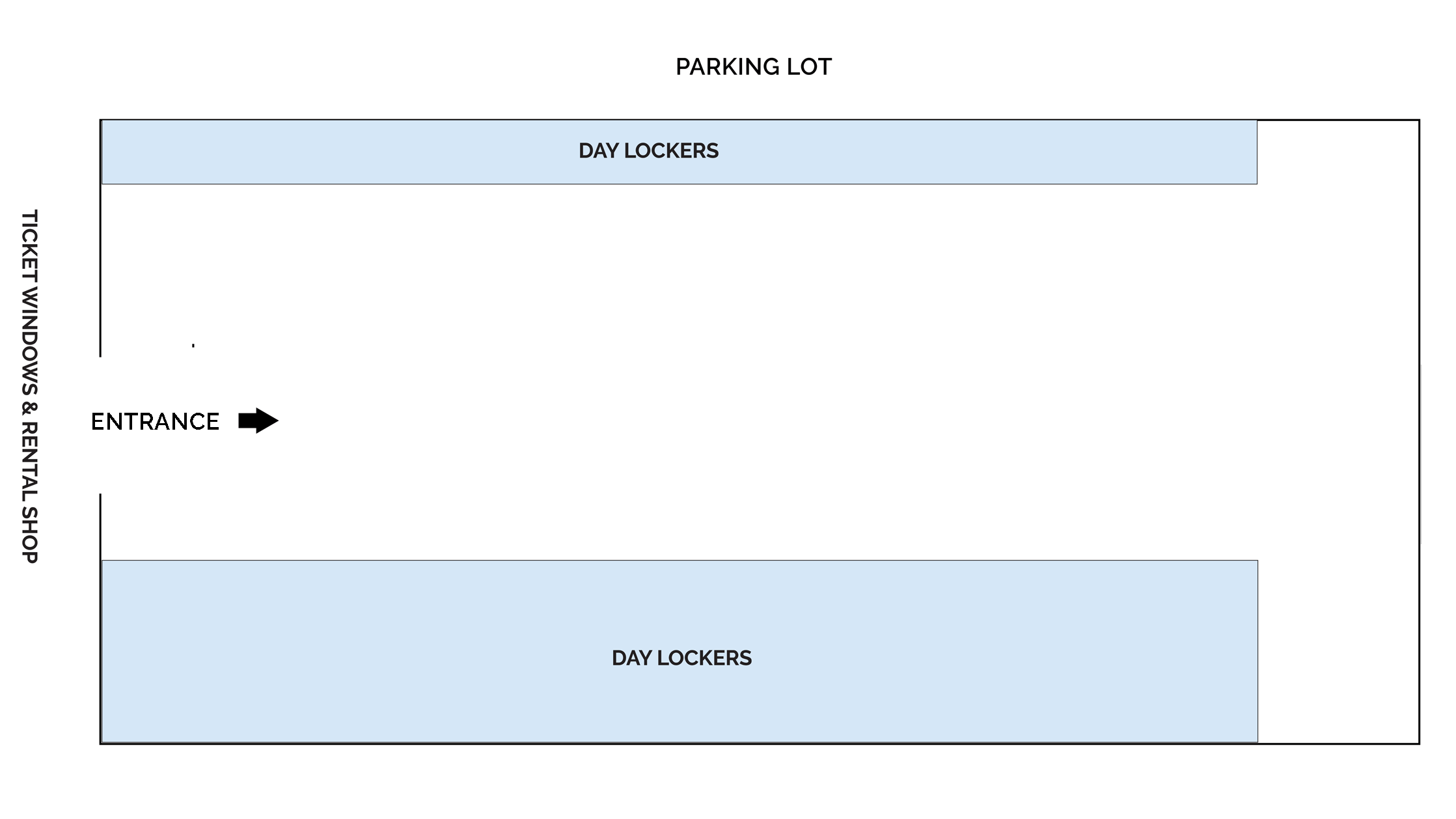 Snow Valley's day locker room map