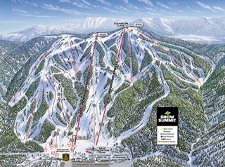 Snow Summit trail map.