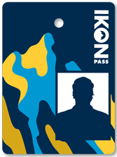 24 25 winter season Ikon Pass creative cardstock