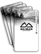 4 stacks of BBMR lift ticket cardstocks black and white