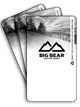 3 stacks of BBMR lift ticket cardstocks black and white