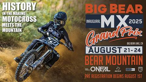 Inaugural MX Grand Prix, August 21-24, 2025 at Bear Mountain