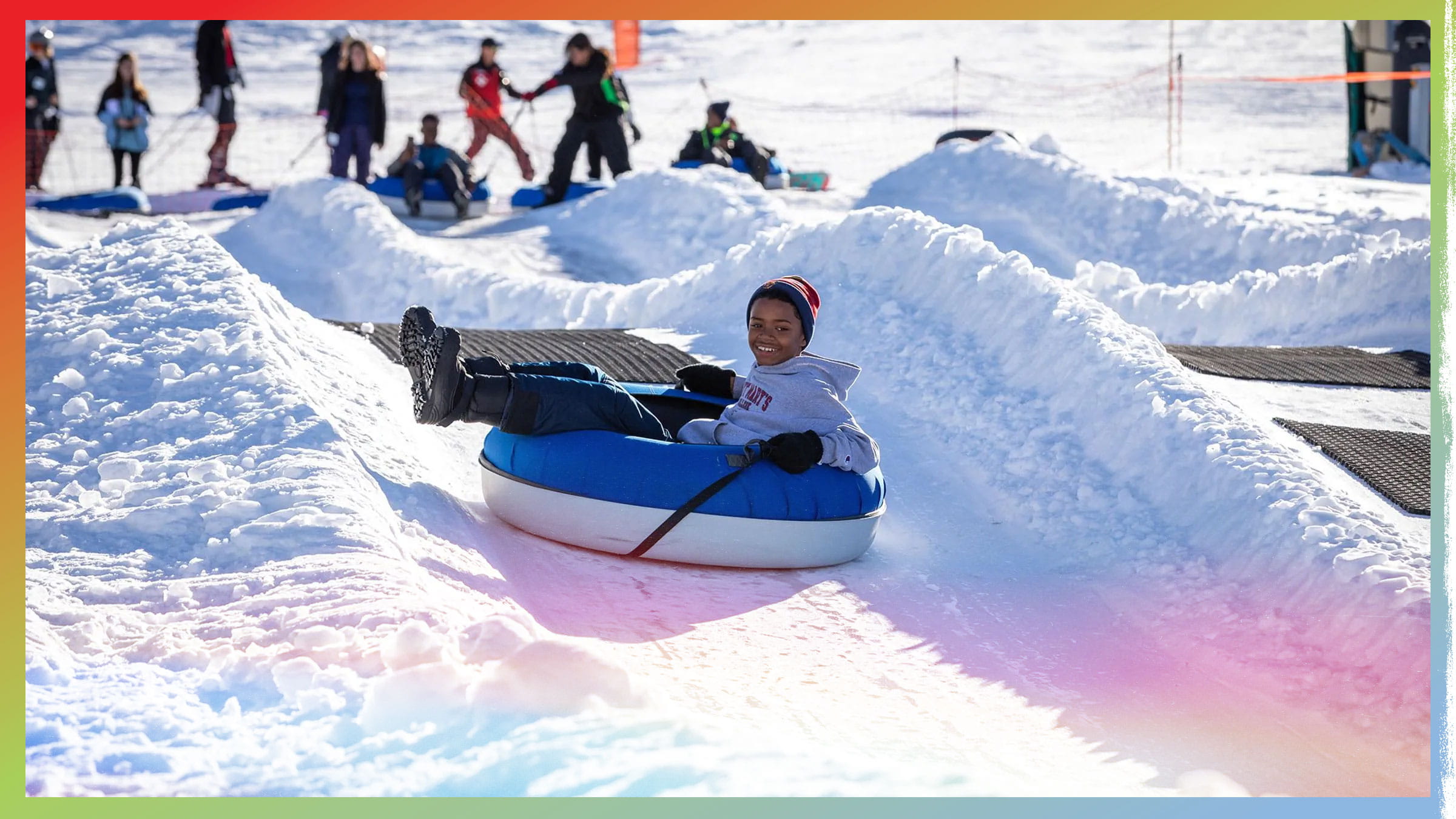 Timber Ridge Toobing Snow Tubing at Grizzly Ridge Tube Park | Snow Summit in Big Bear Lake