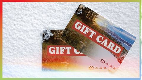 BBMR Gift Card on the snow