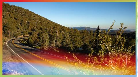 A summer drive along highway 38
