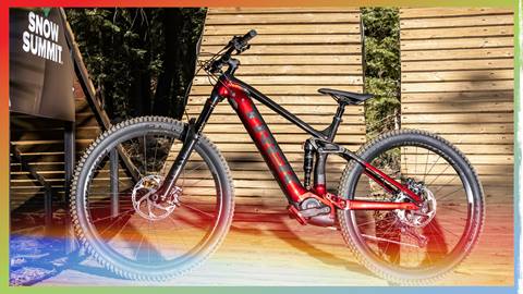 A Big Bear Mountain Resort Trek branded rental e-bike 