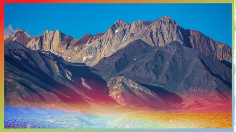 Mountain range in the Eastern Sierra