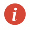 Pulsing info icon red