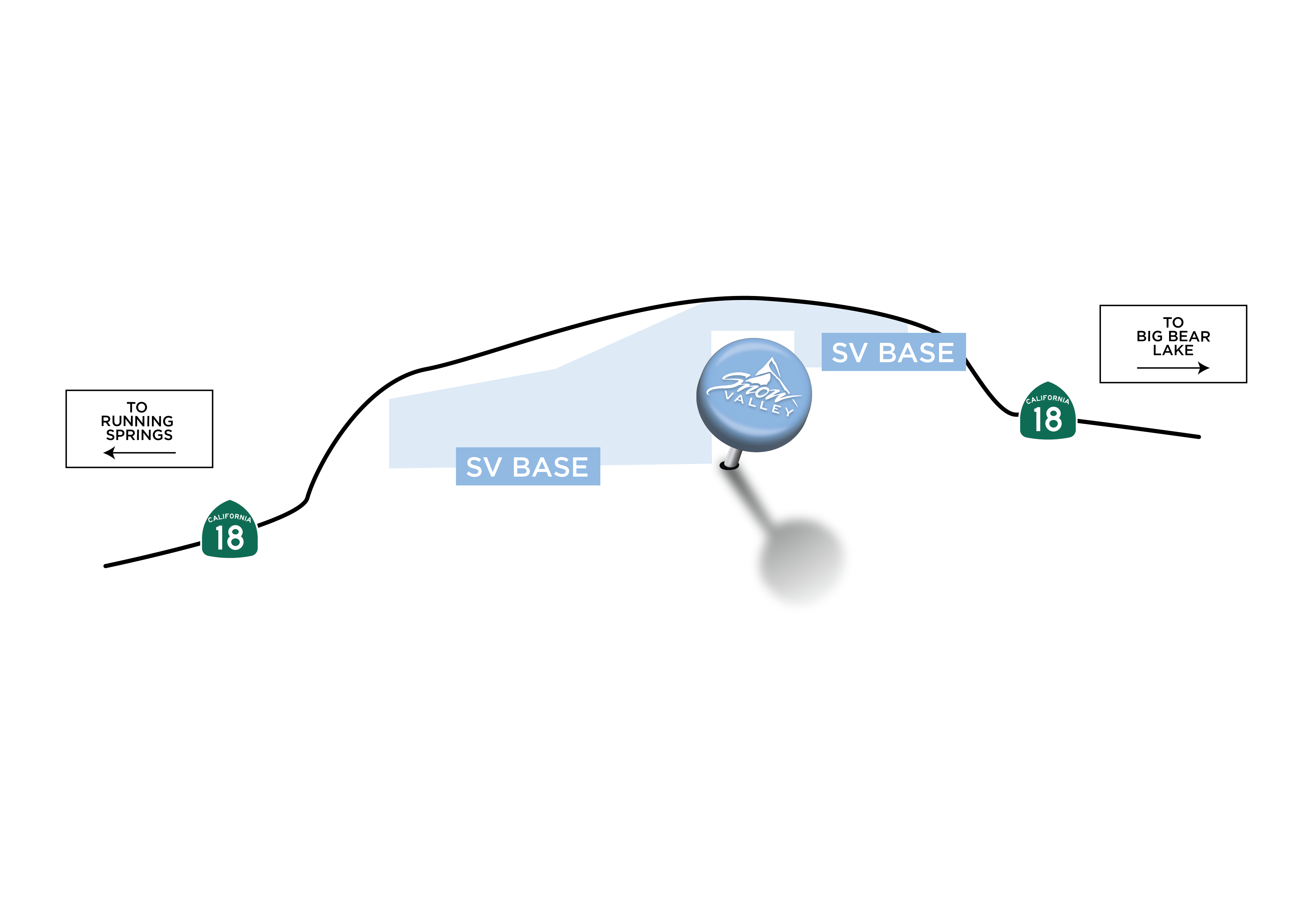 Snow Valley parking lot map