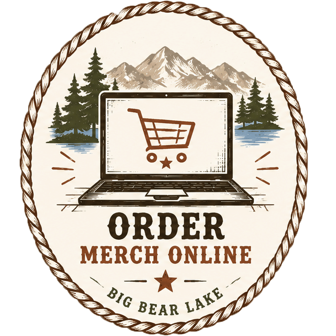 Big Bear Lake merchandise pickup and shipping badge icon