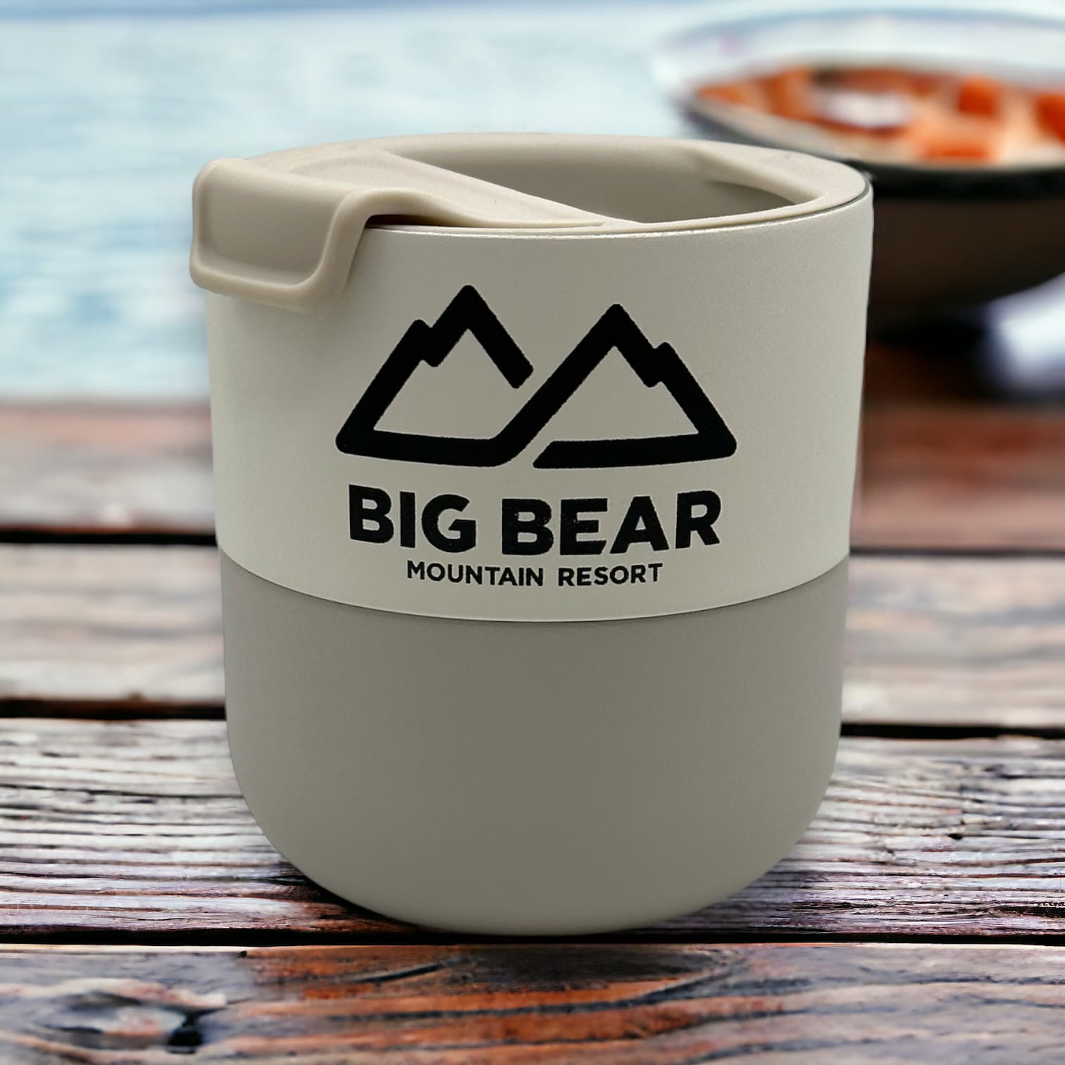 Big Bear Mountain Resort khaki Klean Kanteen stainless steel insulated lowball