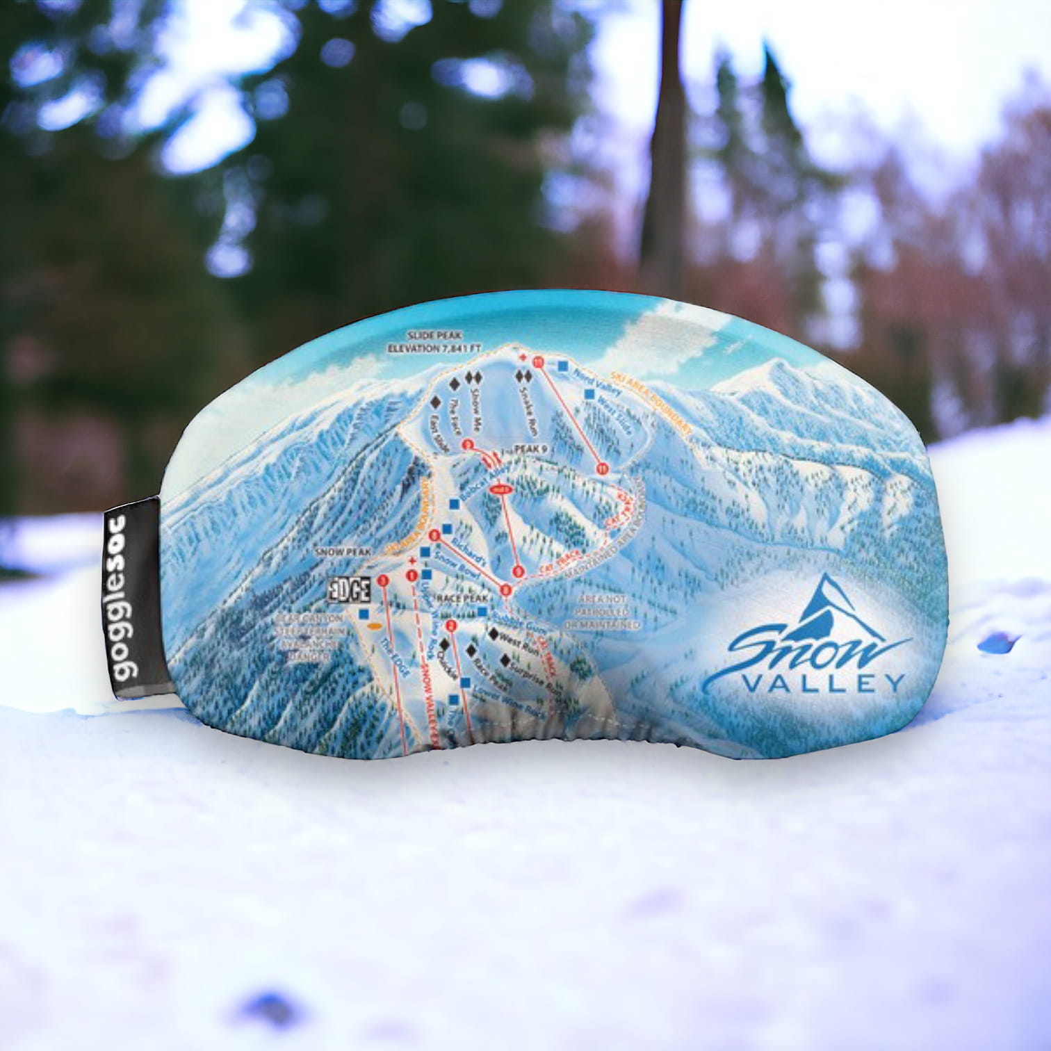 Snow Valley winter trail map Goggle Soc