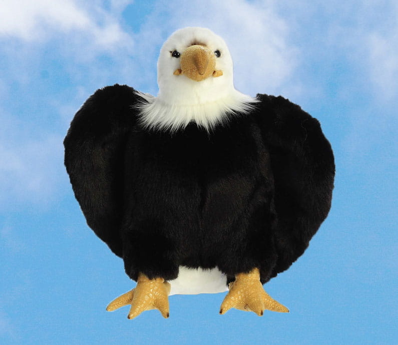 American eagle plushie stuffed animal.