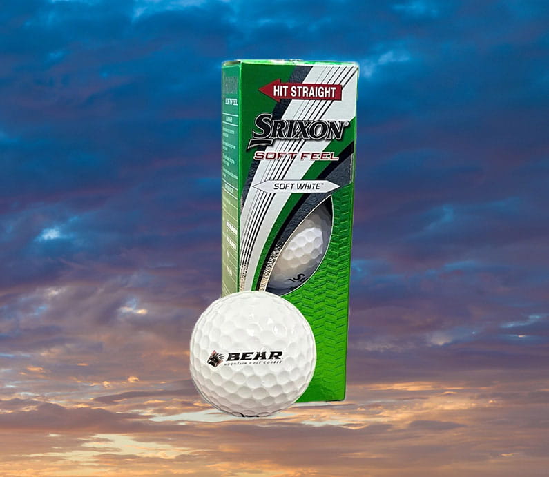 Bear Mountain branded golf balls