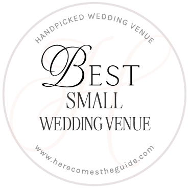 Best Small Wedding Venue badge at Here Comes the Guide