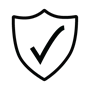 Armor with checkmark icon