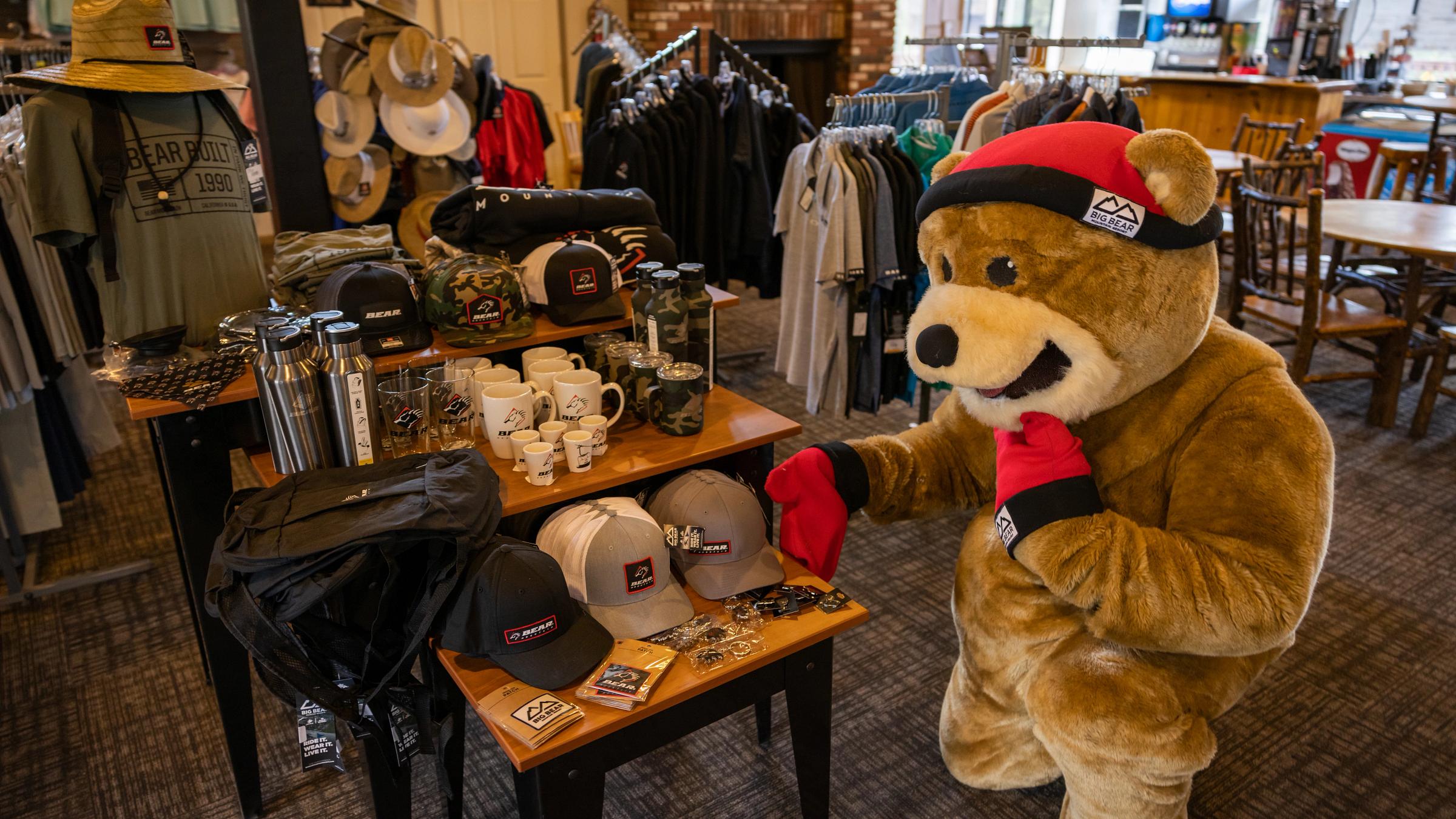 Biggie shopping at the pro shop