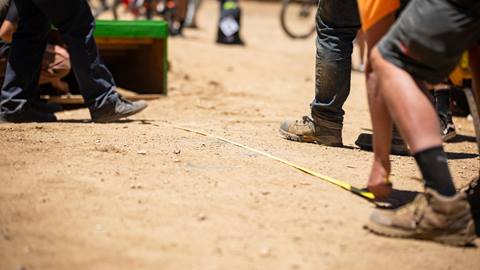 long jump measuring