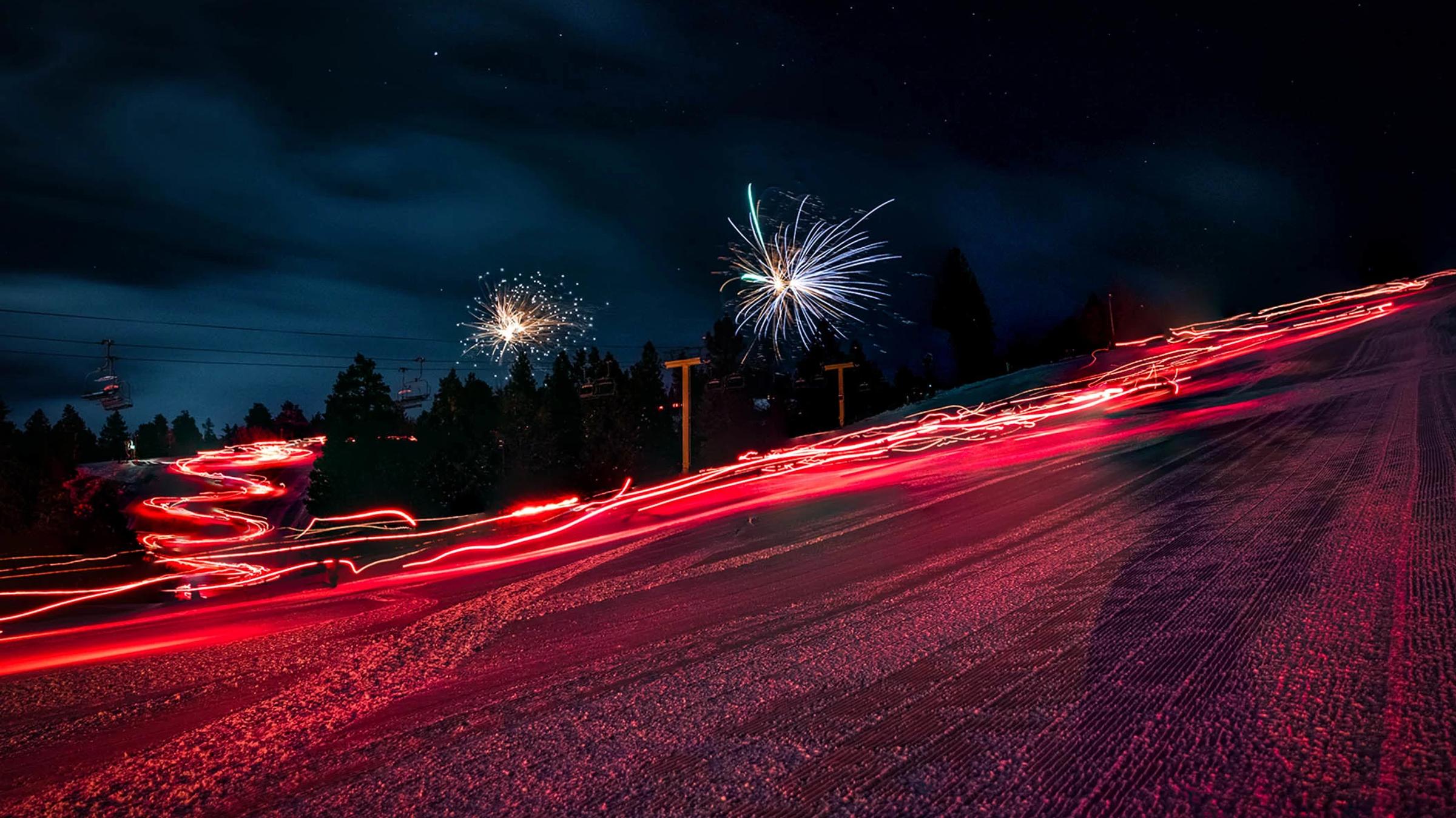 Torchlight Parade on the snow