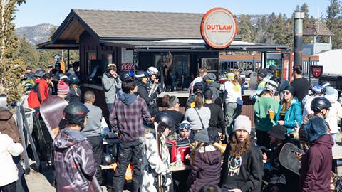 Bear Mountain Outlaw Bar & Smokehouse food and beverage location on the sun deck