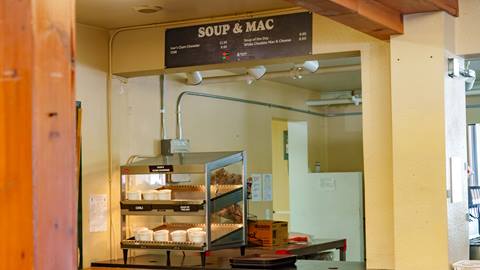 Soup and Mac food venue at Snow Valley