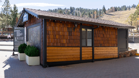 outside view of the Ikon Pass Suite, now available for skiers to reserve