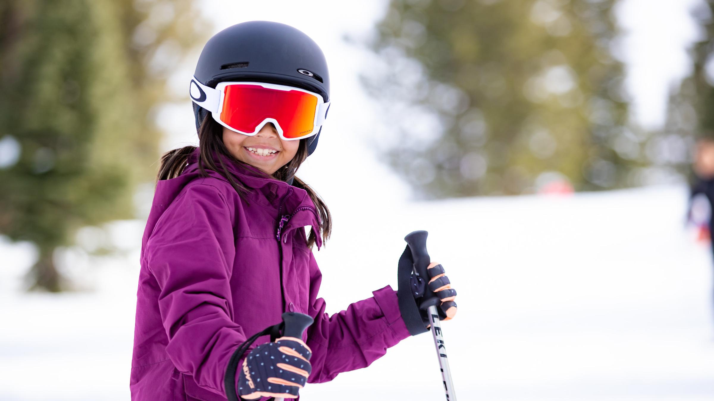 Child skiing