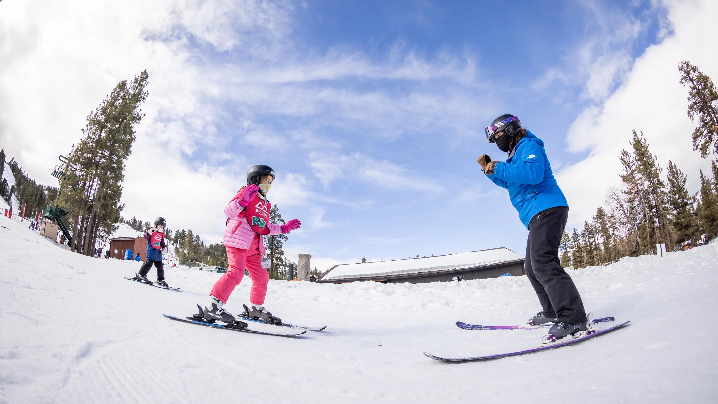 Winter Ski & Board Pants-Kids Ski Bib, Ages 4-7
