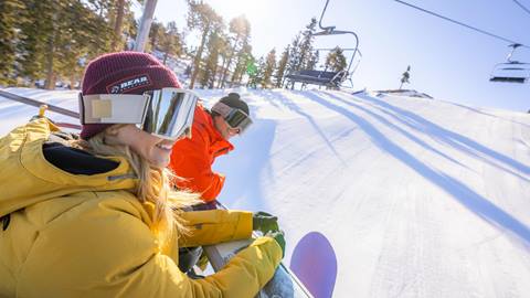 Two skiers