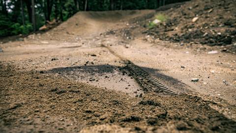 Mud and dirt after the rain