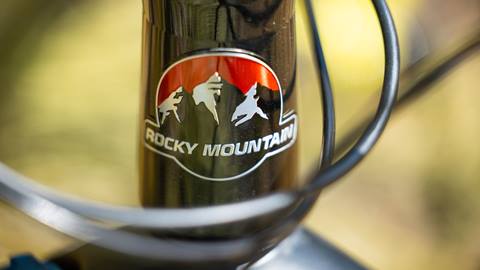 Close up shot of rocky mountain cross country bike bar