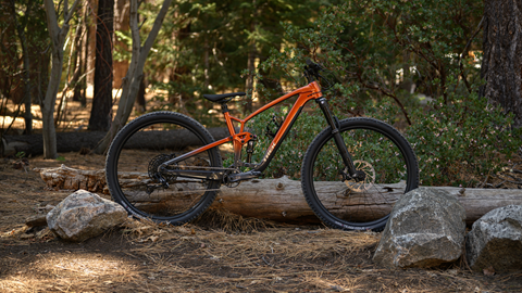Trek Fuel Ex 7 mountain bike in the forest