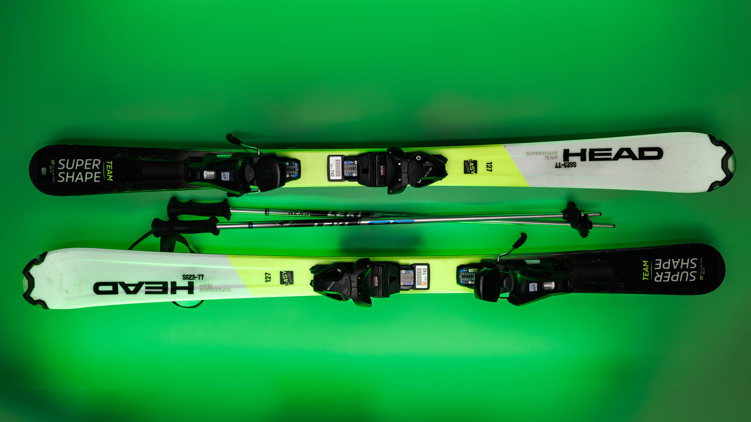 Child ski and pole rentals at Snow Summit