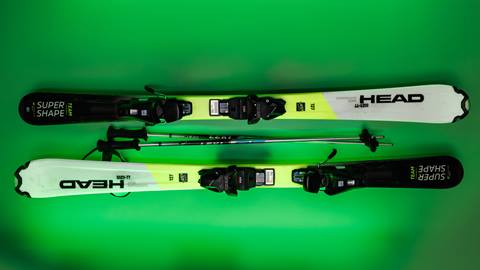 Child ski and pole rentals at Snow Summit