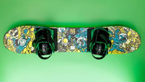 Child Burton snowboard with bindings rental at Snow Summit