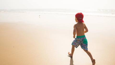 Beach, Hotel, Suitcase