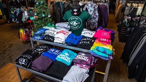 Retail display at Big Bear Sports