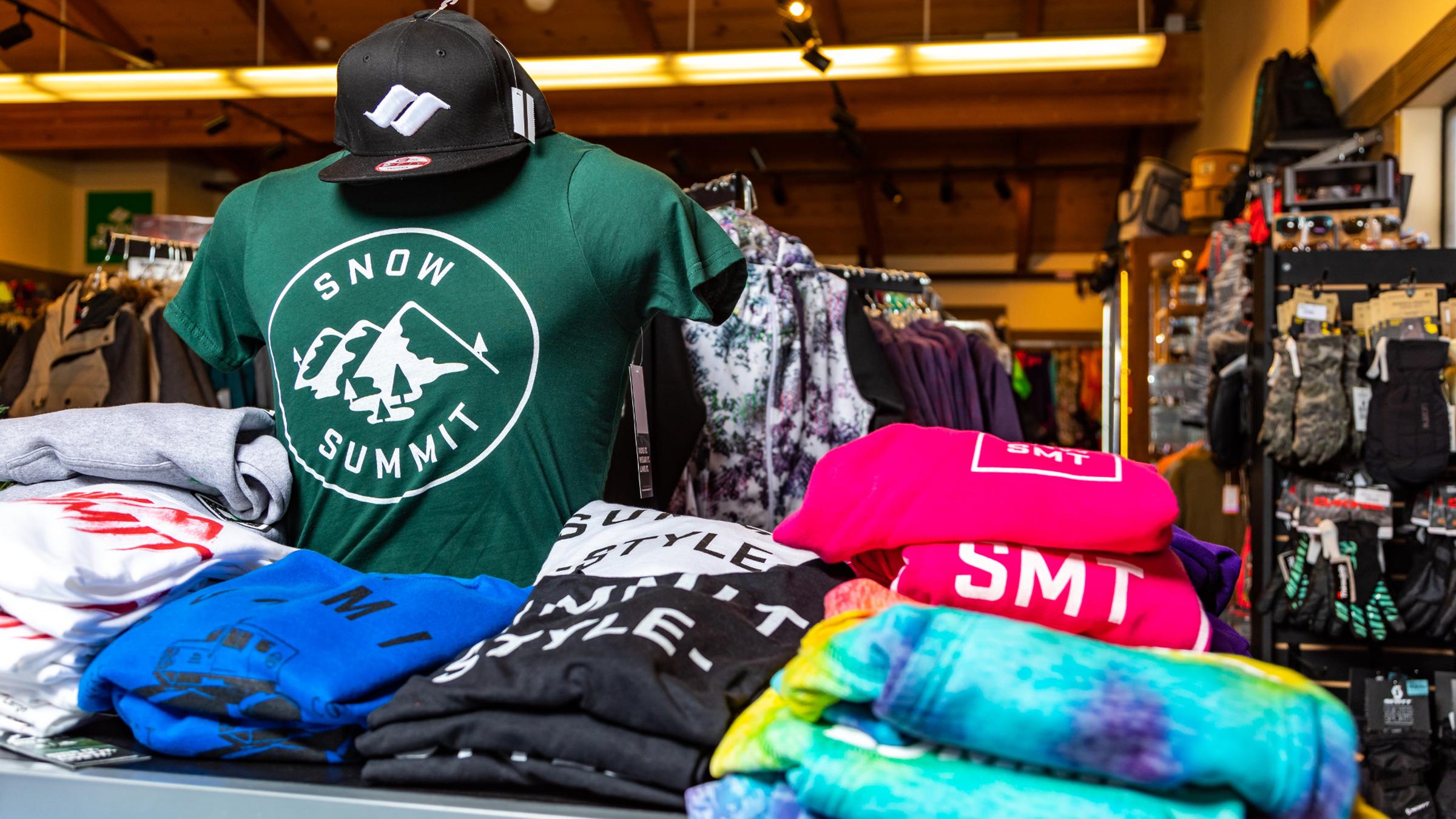 Snow Summit retail on display