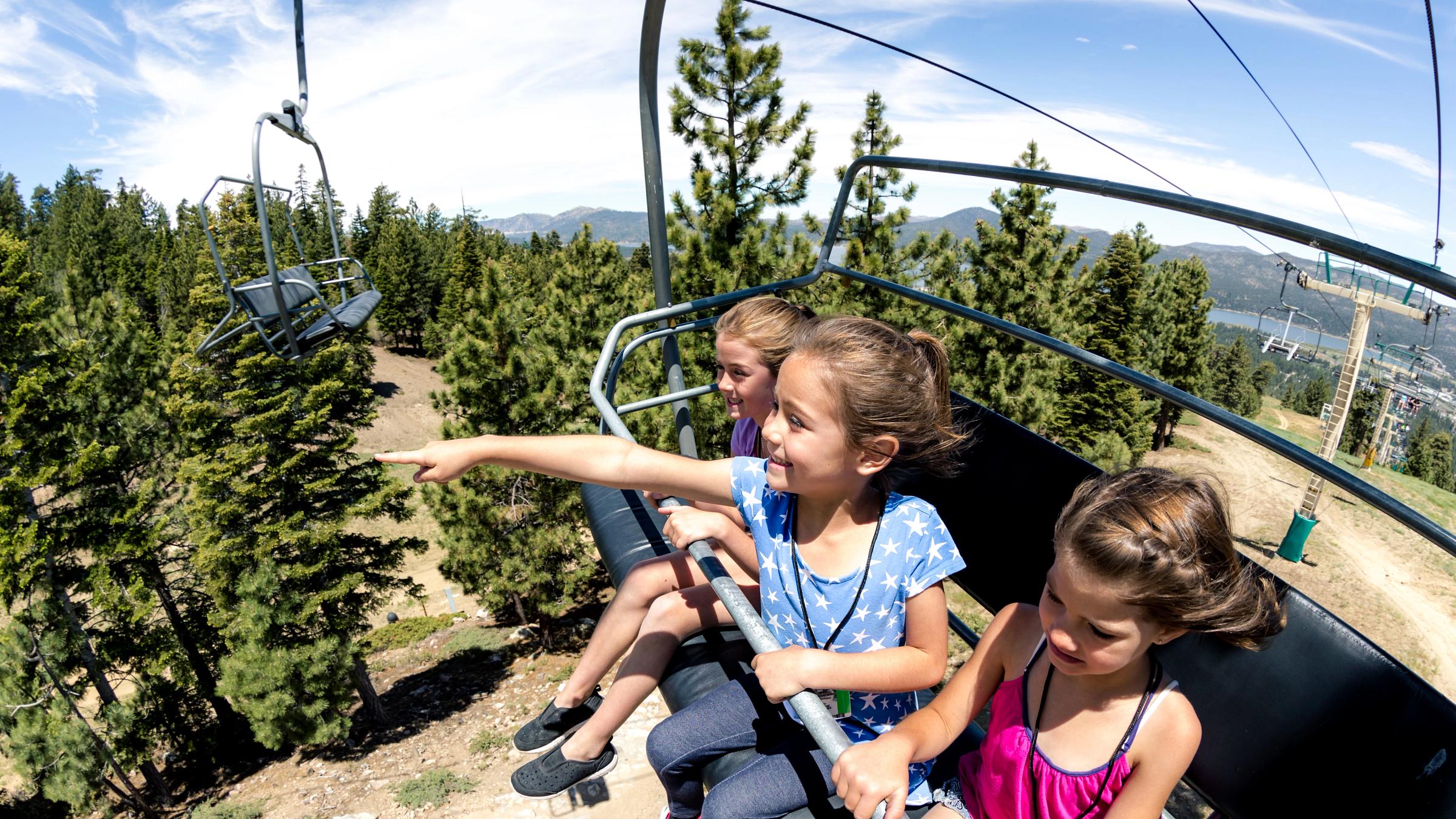 Three sisters on the Scenic Skychair