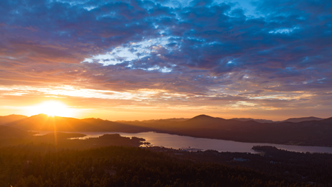 Sunset at Snow Summit