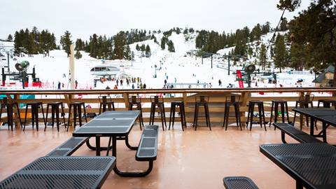 Sun deck view from Snow Valley