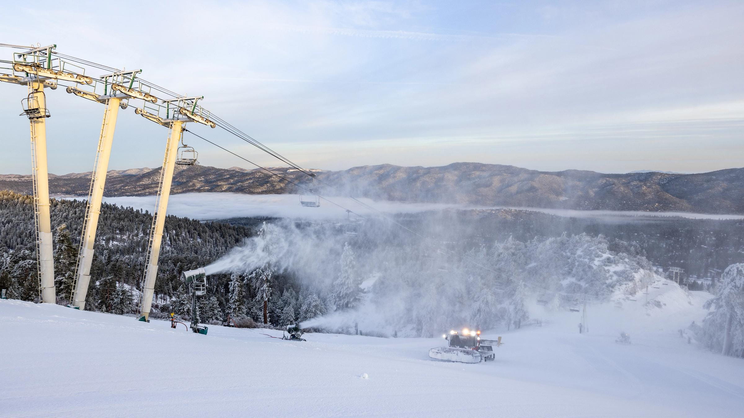 Sun Valley's snow guns boost base in lean winter, Recreation