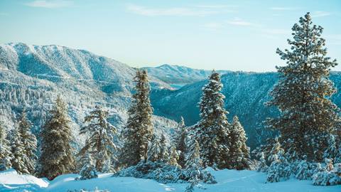 A shot from Snow Valley looking towards Big Bear Lake